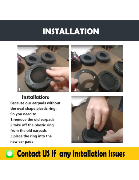 Cojines de Repuesto HTINDUSTRY para Auriculares Cowin E8