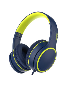 Auriculares RORSOU R10 Estéreo Plegables con Micrófono 1.5m Azul