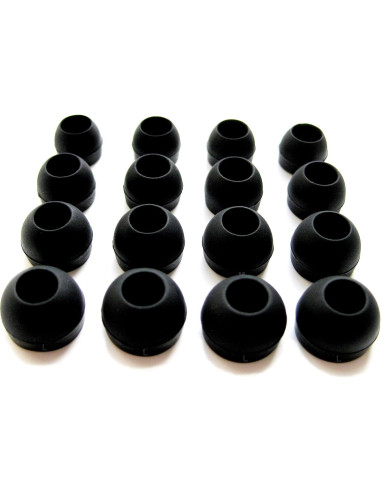 16 Puntas de Repuesto Redondas NICKSTON para Auriculares In-Ear