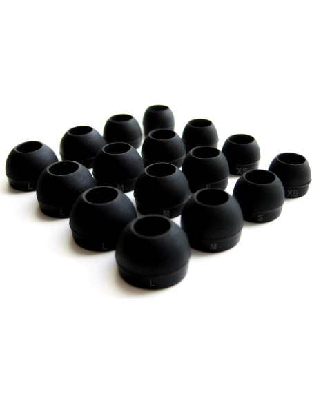 16 Puntas de Repuesto Redondas NICKSTON para Auriculares In-Ear