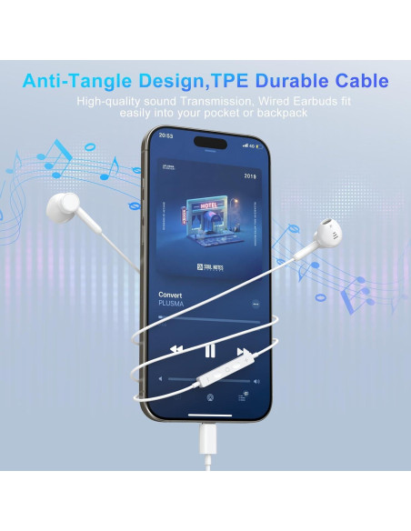 Auriculares USB C Alfu con micrófono y control de volumen