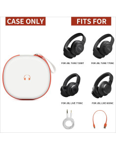 Funda Dura para Auriculares Bluetooth JBL - Blanca 2
