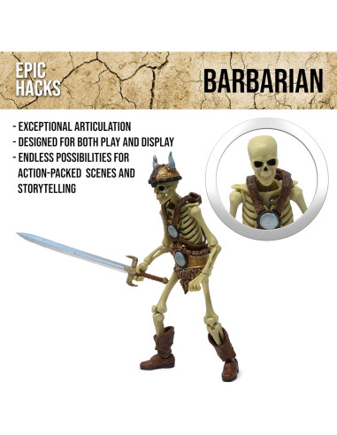 Figura de Acción Esqueleto Bárbaro Boss Fight Studio 1:12