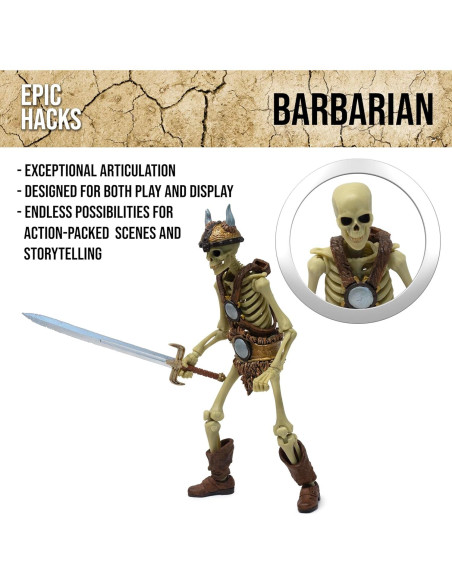 Figura de Acción Esqueleto Bárbaro Boss Fight Studio 1:12
