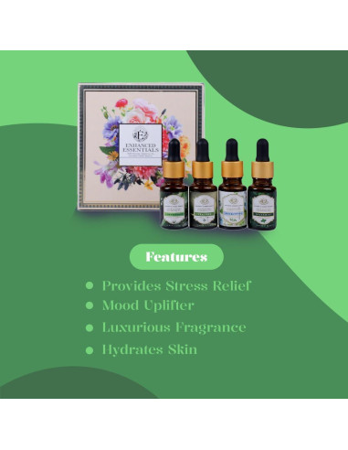 Set de Aceites Esenciales Elegancia Herbal - 4 x 10 ml