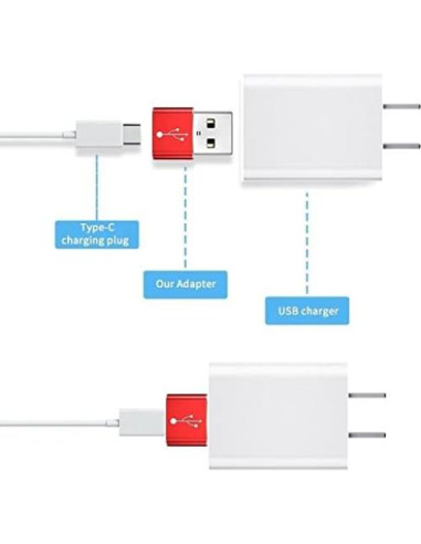 Adaptador BoxWave USB-A a C para Auriculares Marshall Major V - Paquete de 5