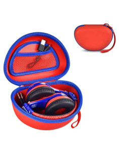 Funda ANKHOH para Auriculares Bluetooth Niños 19x13cm Rojo-Azul
