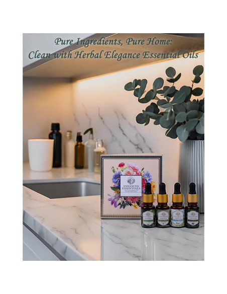 Set de Aceites Esenciales Elegancia Herbal - 4 x 10 ml