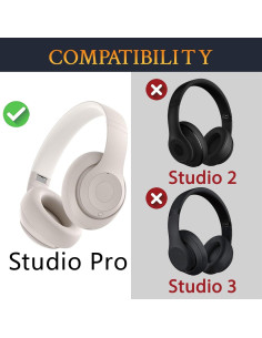 Almohadillas de Gel Refrigerante SOULWIT para Auriculares Beats Studio Pro 2