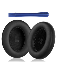 Almohadillas de Reemplazo Bose QC Ultra - Espuma de Memoria y Cuero Negro