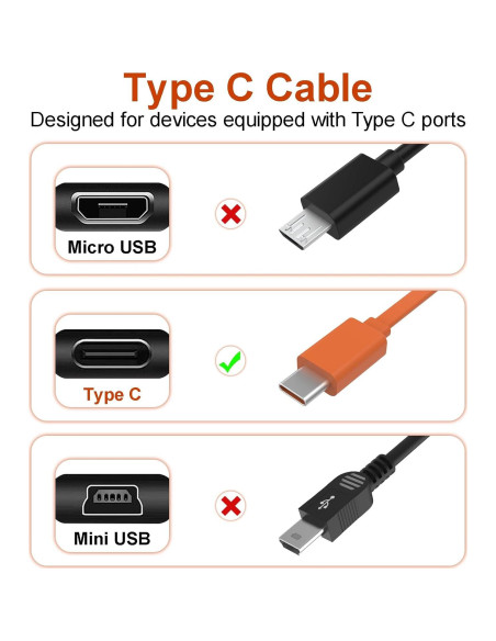 Cable de carga rápida USB C 18W Alitutumao para auriculares