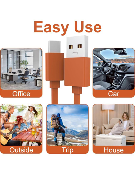 Cable de carga rápida USB C 18W Alitutumao para auriculares