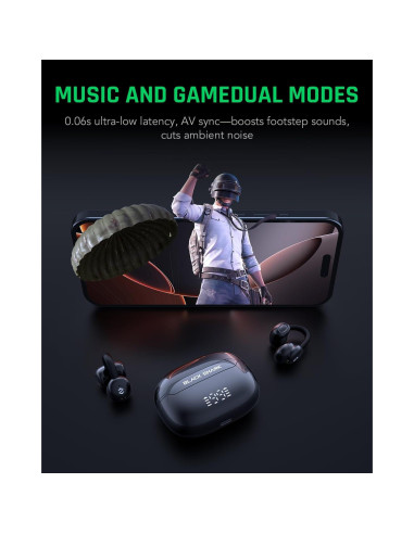 Auriculares Inalámbricos Black Shark T19, 50H, Bluetooth 5.4
