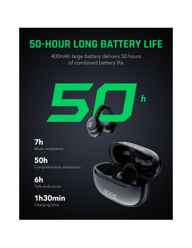 Auriculares Inalámbricos Black Shark T19, 50H, Bluetooth 5.4