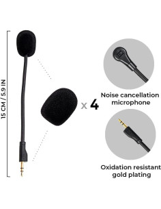 Micrófono de Reemplazo J.M.SHOW para Logitech G PRO X2/X1 2