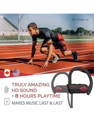 Auriculares Bluetooth TREBLAB XR500 Deportivos IPX7 Inalámbricos