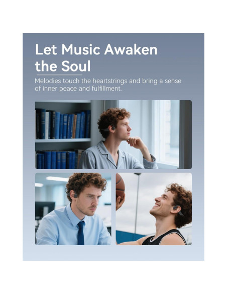 Auriculares de Conducción Ósea SANOTO Bluetooth 5.3 Impermeables