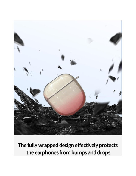 Funda Protectora TPU Rosa Degradado para Auriculares Bose QuietComfort Ultra