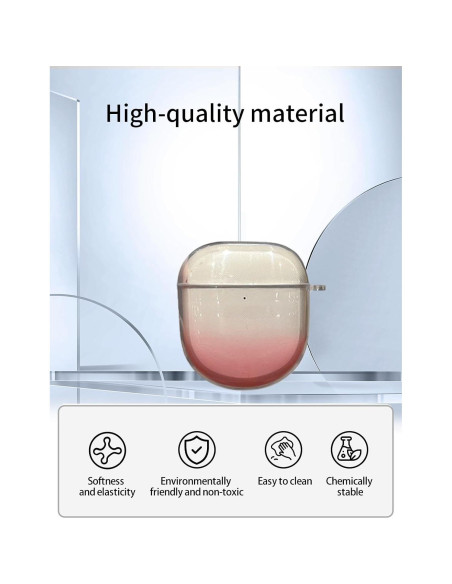 Funda Protectora TPU Rosa Degradado para Auriculares Bose QuietComfort Ultra