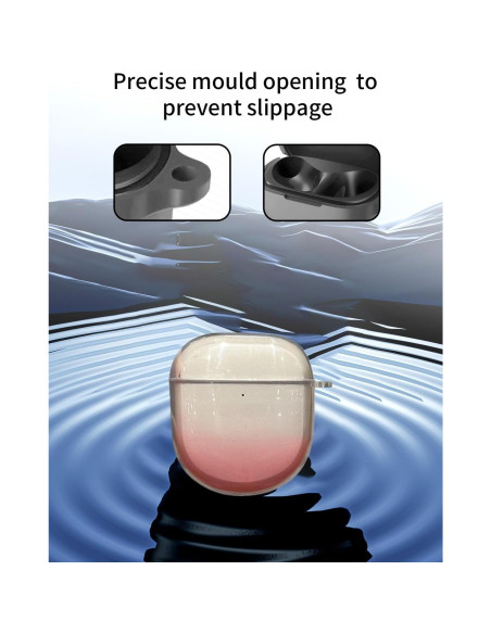 Funda Protectora TPU Rosa Degradado para Auriculares Bose QuietComfort Ultra