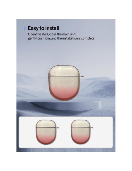 Funda Protectora TPU Rosa Degradado para Auriculares Bose QuietComfort Ultra