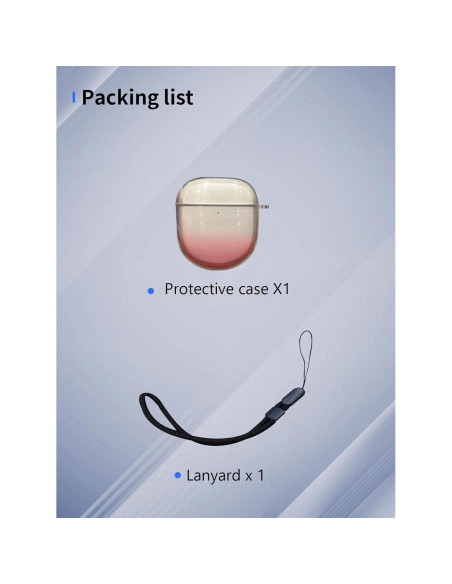 Funda Protectora TPU Rosa Degradado para Auriculares Bose QuietComfort Ultra