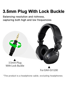 Cable OFC 5N Earmax para auriculares Technics EAH-DJ1200 2m 2