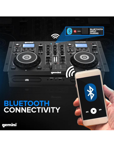 Reproductor DJ Gemini CDM-4000BT con Bluetooth y Mezclador