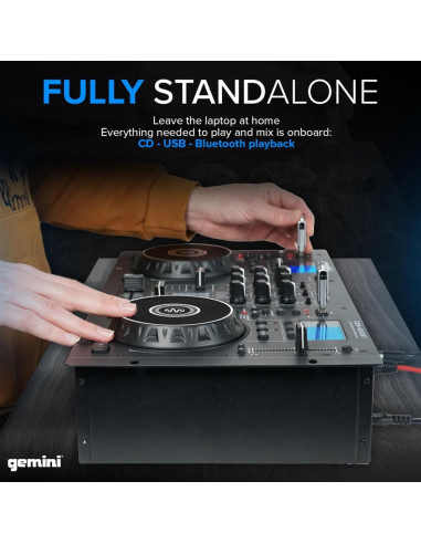 Reproductor DJ Gemini CDM-4000BT con Bluetooth y Mezclador