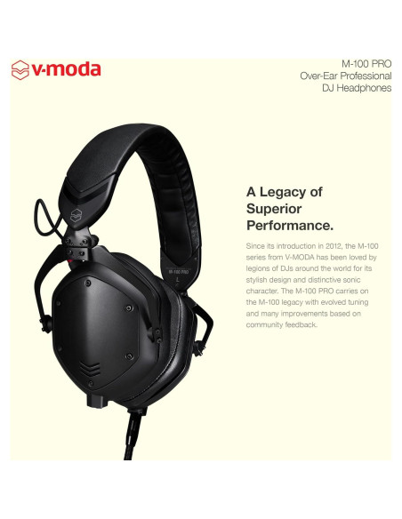 Auriculares DJ V-Moda M-100 Pro Cerrados 0.69 kg