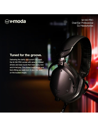 Auriculares DJ V-Moda M-100 Pro Cerrados 0.69 kg