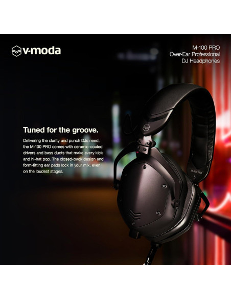 Auriculares DJ V-Moda M-100 Pro Cerrados 0.69 kg