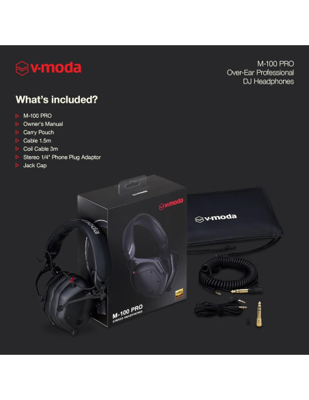 Auriculares DJ V-Moda M-100 Pro Cerrados 0.69 kg