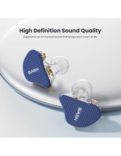 Auriculares In Ear BASN MiX-PD HiFi 2 Controladores Azul 2
