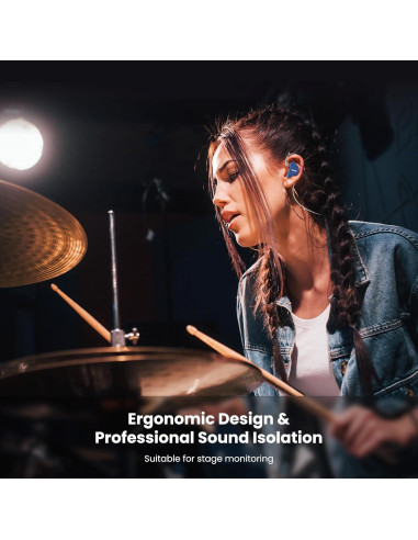 Auriculares In Ear BASN MiX-PD HiFi 2 Controladores Azul