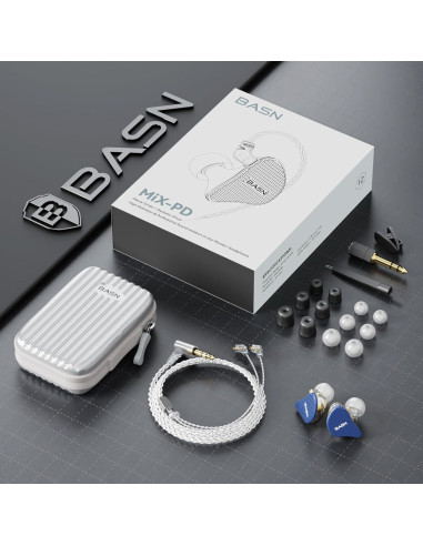 Auriculares In Ear BASN MiX-PD HiFi 2 Controladores Azul