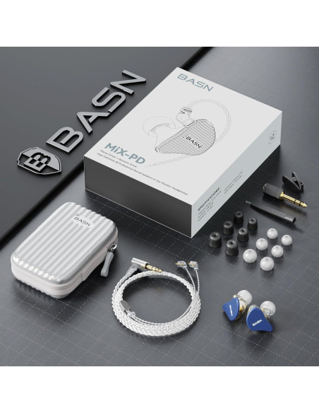 Auriculares In Ear BASN MiX-PD HiFi 2 Controladores Azul