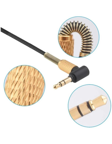 Cable de Reemplazo BUTIAO Mini XLR 4 Pines para Auriculares