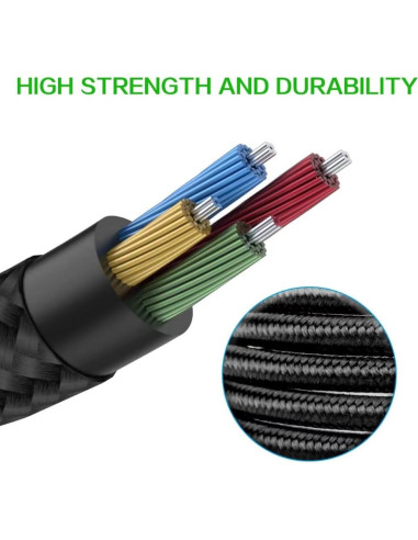 Cable de Reemplazo BUTIAO Mini XLR 4 Pines para Auriculares