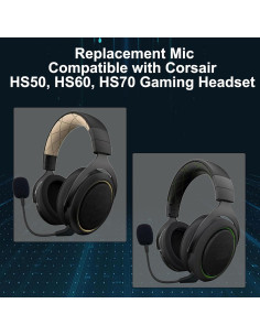 Micrófono de Reemplazo SPTSSWET para Auriculares Corsair HS50 HS60 HS70 2