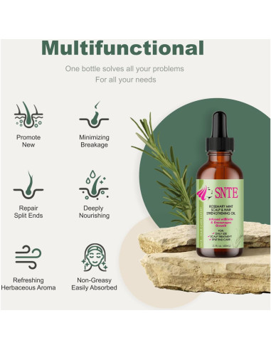 Aceite de Crecimiento Capilar SNTE Romero 62.37 ml - Hidratante