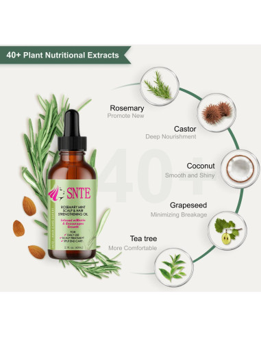 Aceite de Crecimiento Capilar SNTE Romero 62.37 ml - Hidratante