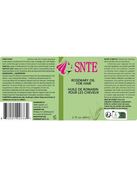 Aceite de Crecimiento Capilar SNTE Romero 62.37 ml - Hidratante Aceite de Crecimiento Capilar SNTE Romero 62.37 ml - Hidratante