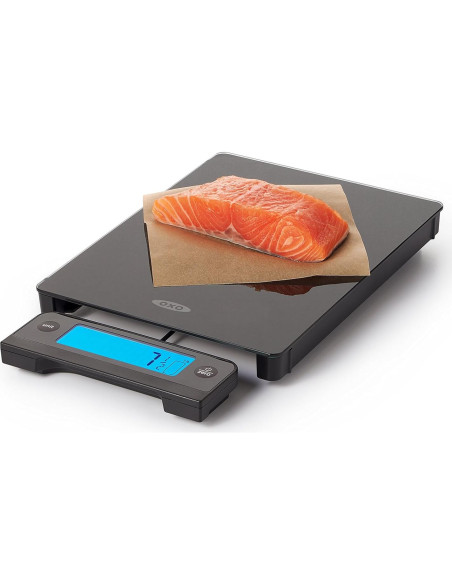 Balanza Digital de Vidrio OXO Good Grips 5 kg Negra