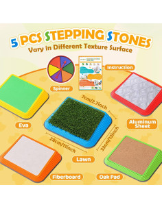 Piedras de Salto Gigantes JOY SPOT para Niños - Juguetes Sensoriales 2