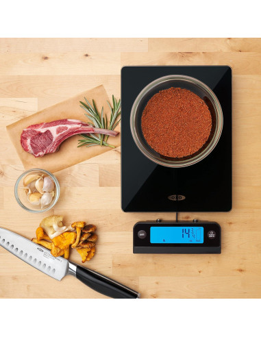 Balanza Digital de Vidrio OXO Good Grips 5 kg Negra