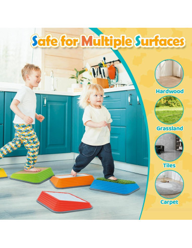 Piedras de Salto Gigantes JOY SPOT para Niños - Juguetes Sensoriales