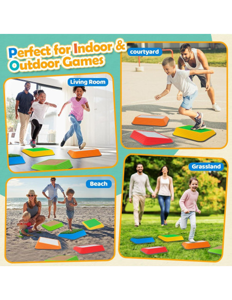 Piedras de Salto Gigantes JOY SPOT para Niños - Juguetes Sensoriales