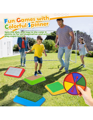 Piedras de Salto Gigantes JOY SPOT para Niños - Juguetes Sensoriales