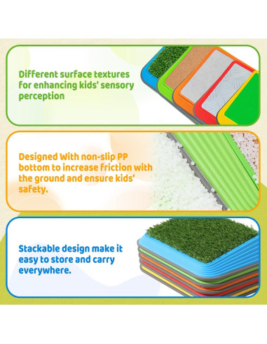 Piedras de Salto Gigantes JOY SPOT para Niños - Juguetes Sensoriales